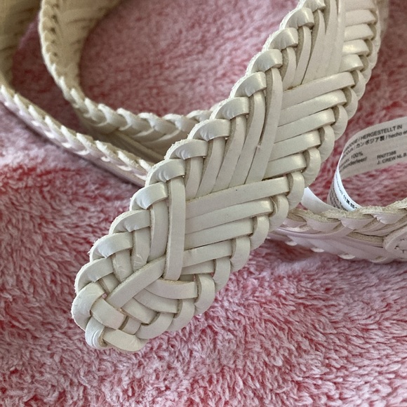 J. Crew White Braided Belt with Gold Buckle - Picture 5 of 5